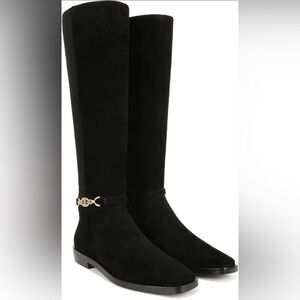 Sam Edelman Women's Clive Embellished Riding Boot
Black Suede size 7.5